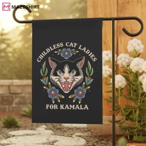 Childless Cat Lady for Kamala Rally Flag Childless Cat Lady for Kamala Rally Flag