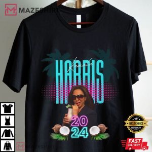 Kamala Harris 2024 President Coconut Tree T Shirt (1)