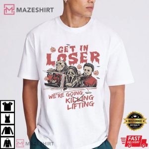 We're Going Lifting Gym Halloween Horror Gym T Shirt (1)