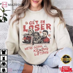 We're Going Lifting Gym Halloween Horror Gym T Shirt (2)