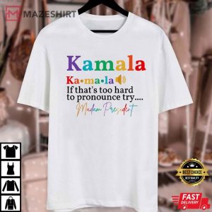 Kamala Harris Madam President LGBTQ+ T Shirt (1)