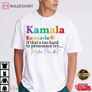 Kamala Harris Madam President LGBTQ+ T Shirt (2)