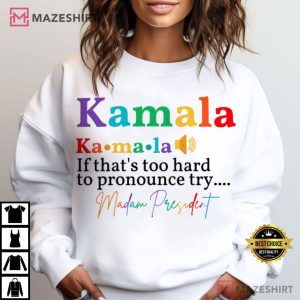 Kamala Harris Madam President LGBTQ+ T Shirt (4)