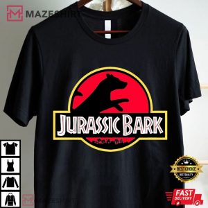 Dog Jurassic Park Jurassic Bark Parody T Shirt (1)