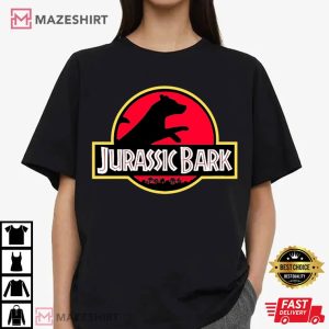 Dog Jurassic Park Jurassic Bark Parody T Shirt (2)