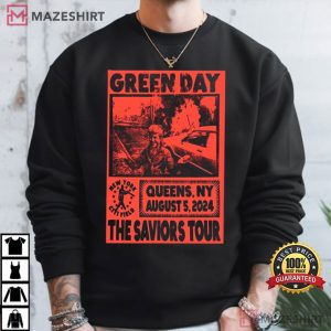 Green Day Aug 5 2024 Citi Field Queens NY T Shirt (4)