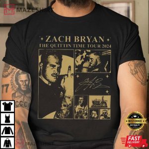 Zach Bryan the Quittin Time Tour T Shirt (2)
