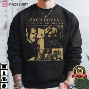 Zach Bryan the Quittin Time Tour T Shirt (3)
