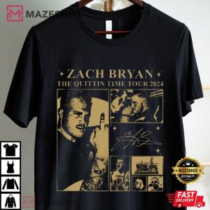 Zach Bryan the Quittin Time Tour T Shirt (4)