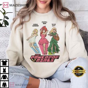 Chappell Roan x Sabrina Carpenter x Taylor Swift PowerPop Girls T Shirt (1)