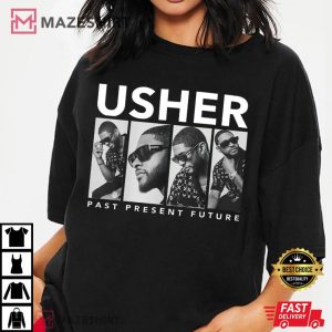 Usher Past Present Future Retro T Shirt (2)