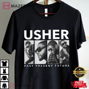 Usher Past Present Future Retro T Shirt (4)