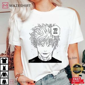 Gojo Meme Nah I'd Win JJK T Shirt (2)