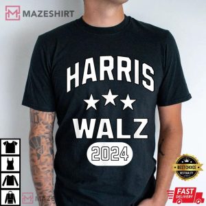 Kamala Harris Tim Walz Harris Walz 2024 T Shirt (1)