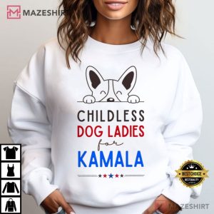 Childless Dog Ladies For Kamala T Shirt (4)