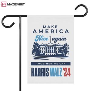 Harris Walz 2024 Together We can Make America Nice Again Flag (1)