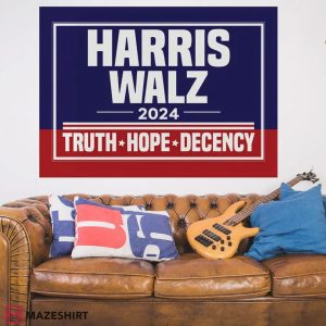 Harris Walz 2024 True Hope Decency Flag (2)