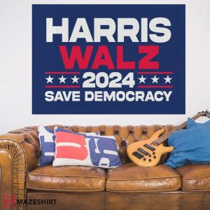 Harris Walz 2024 Save Democracy Flag (2)