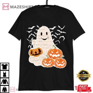 Ghost Halloween Costume Pumpkin Gift T Shirt (4)