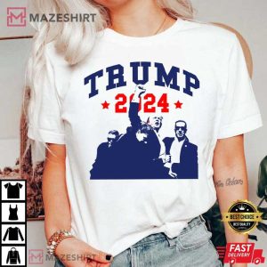Trump 2024 Shooting Assassination T Shirt (4)