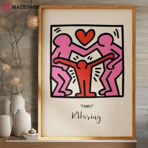 Keith Haring Family Art Poster (1)