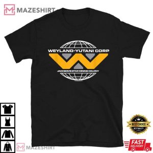 Alien Romulus Weyland Yutani Corp Mining Colony Badge T Shirt (3)