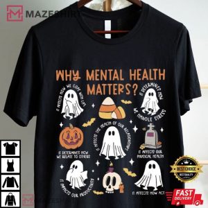Mental Health Halloween Therapist School Counselor Teacher T Shirt (3)