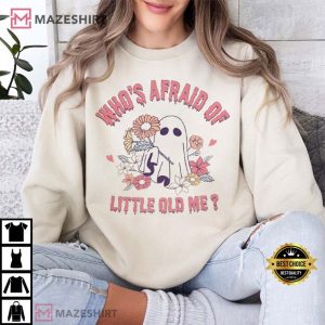 Whos Afraid of Little Old Me Halloween Ghost Swiftie T Shirt (2)
