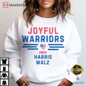 Joyful Warriors Harris Walz 2024 T Shirt