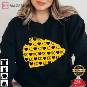 Kansas City Chiefs Arrowhead Football T Shirt 3