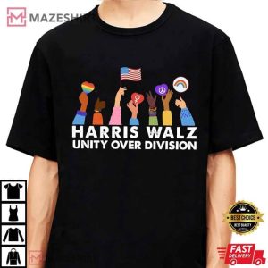 Harris Walz Unity Over Division T Shirt