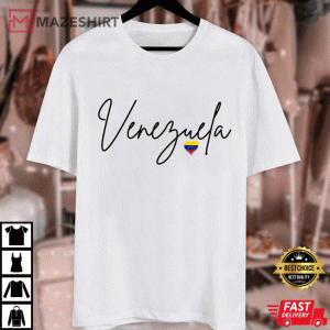 Venezuela Flag Hearts T Shirt (3)