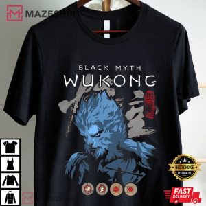 Black Myth Wukong Video Game T Shirt (3)