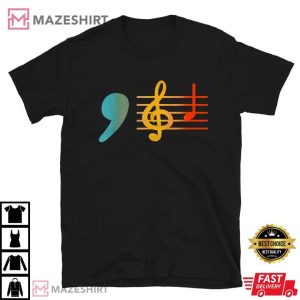 Kamala Harris Comma La Music Notes Music Teacher T Shirt (2)