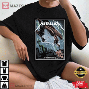 Metallica M72 North American Tour 2024 Lumen Field Stadium Merch T Shirt (2)