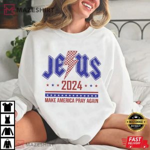Christian Voter Patriotic Make America Pray Again 2024 T Shirt 1 (1)