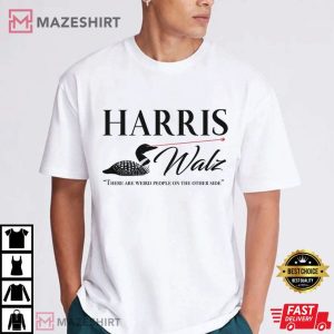 Harris Walz Laser Loon Weird Campaign T Shirt 2