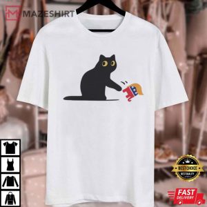 Kamala Harris Black Cat vs GOP Elephant Anti Trump T Shirt 1 (1)
