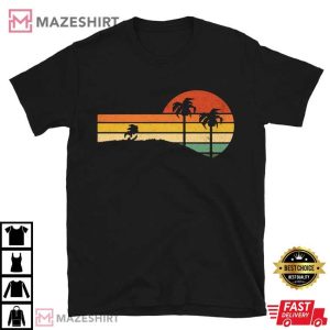 Sonic The Hedgehog Silhouette Retro Sunset T Shirt (4)