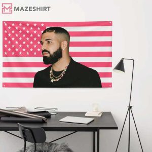 Rapper Drake Pink American Wall Flag