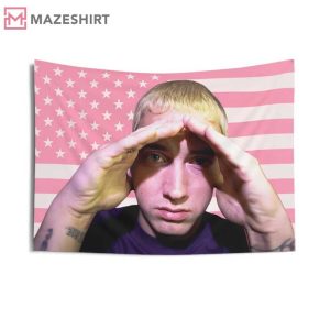 Eminem Rapper Pink American Wall Flag Eminem Rapper Pink American Wall Flag