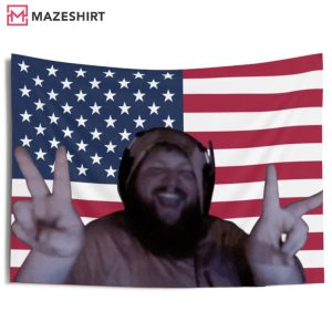 Caseoh Streamer American Flag Meme Wall Flag Caseoh Streamer American Flag Meme Wall Flag