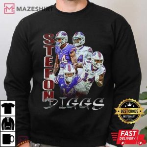 Stefon Diggs Vintage 90s Football Gift T Shirt (3)