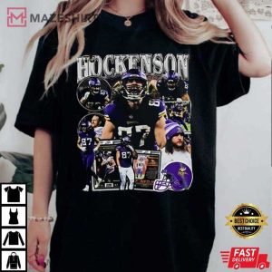 TJ Hockenson Vintage 90s Graphic T Shirt (2)