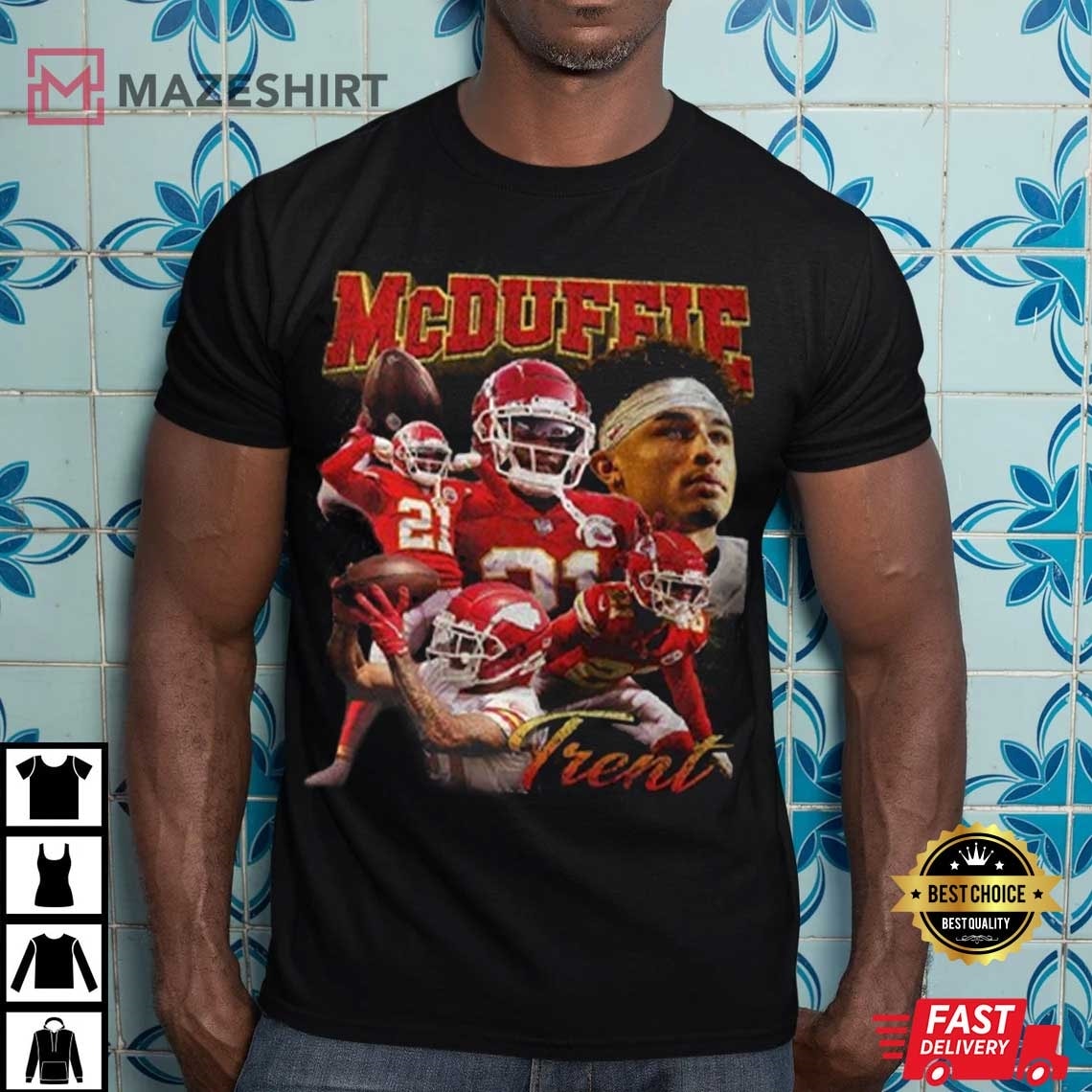 Trent McDuffie Vintage 90s Cornerback T-Shirt Trent McDuffie Vintage 90s Cornerback T-Shirt
