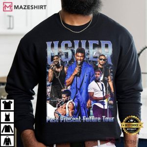 Usher Past Present Future 2024 Tour Vintage T Shirt (2)