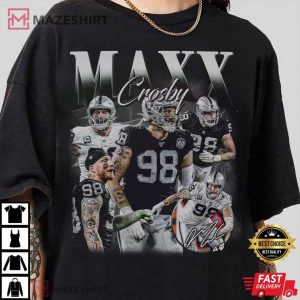 Maxx Crosby Las Vegas Football Vintage 90s T Shirt (4)
