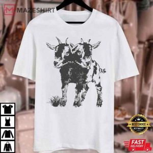 Two Headed Goat Freak Show Carnival Cryptid T Shirt (4)