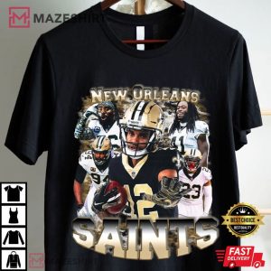 New Orleans Saints Vintage Football Gift T Shirt (4)