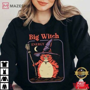 Big Witch Energy Cat Lover Gift T Shirt (2)